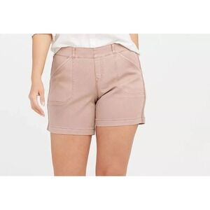SPANX Women's Size S Tan Utility Pull On Shorts Elastic Waist Pockets